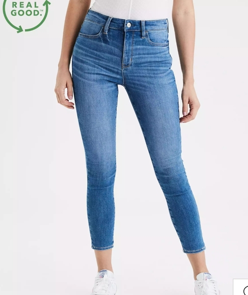 American Eagle Outfitters Denim - AE Ne(x)t Level Super High-Waisted Jegging Crop